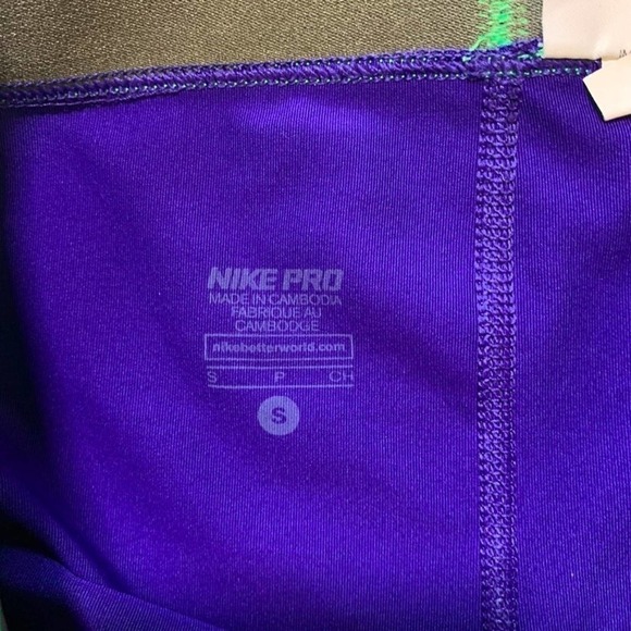 NIKE Pro Soul Cycle Cropped leggings Blue S - Picture 5 of 7